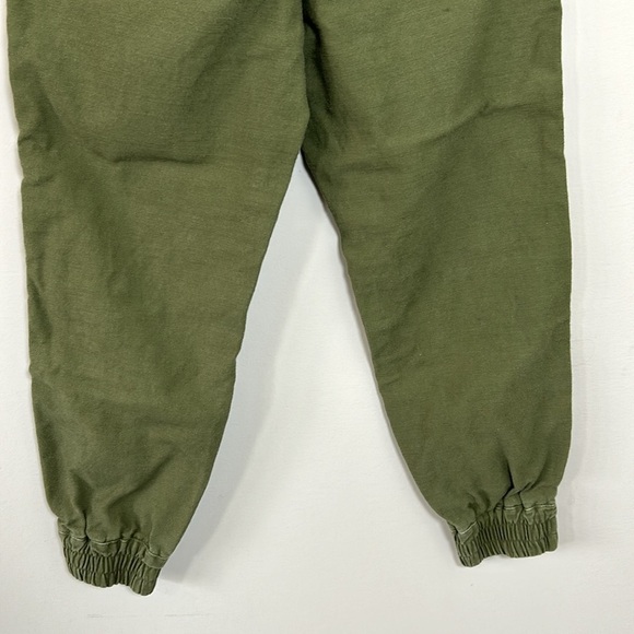 NLST FW15 Jogger Japanese Fabric Army Green Pant Pockets Slouchy Sz S - Picture 9 of 14